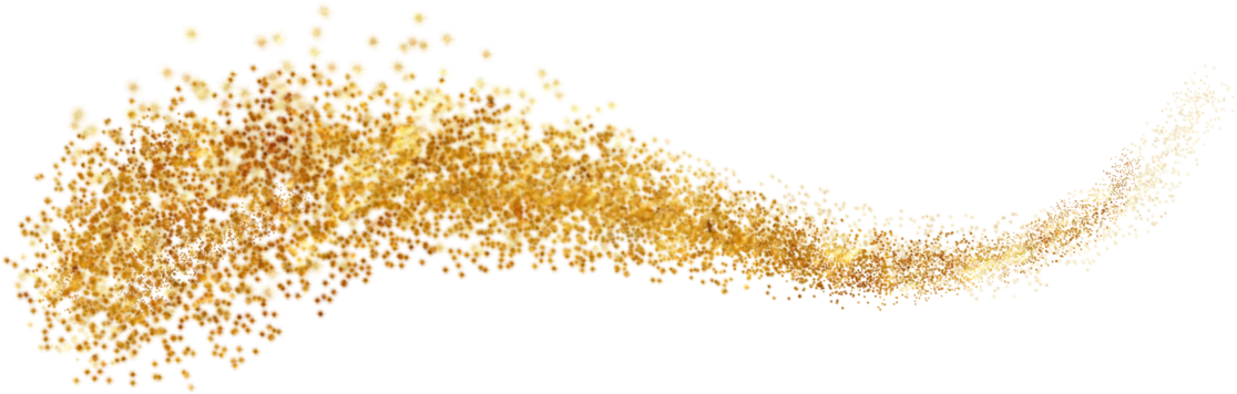 Golden Glitter Cutout