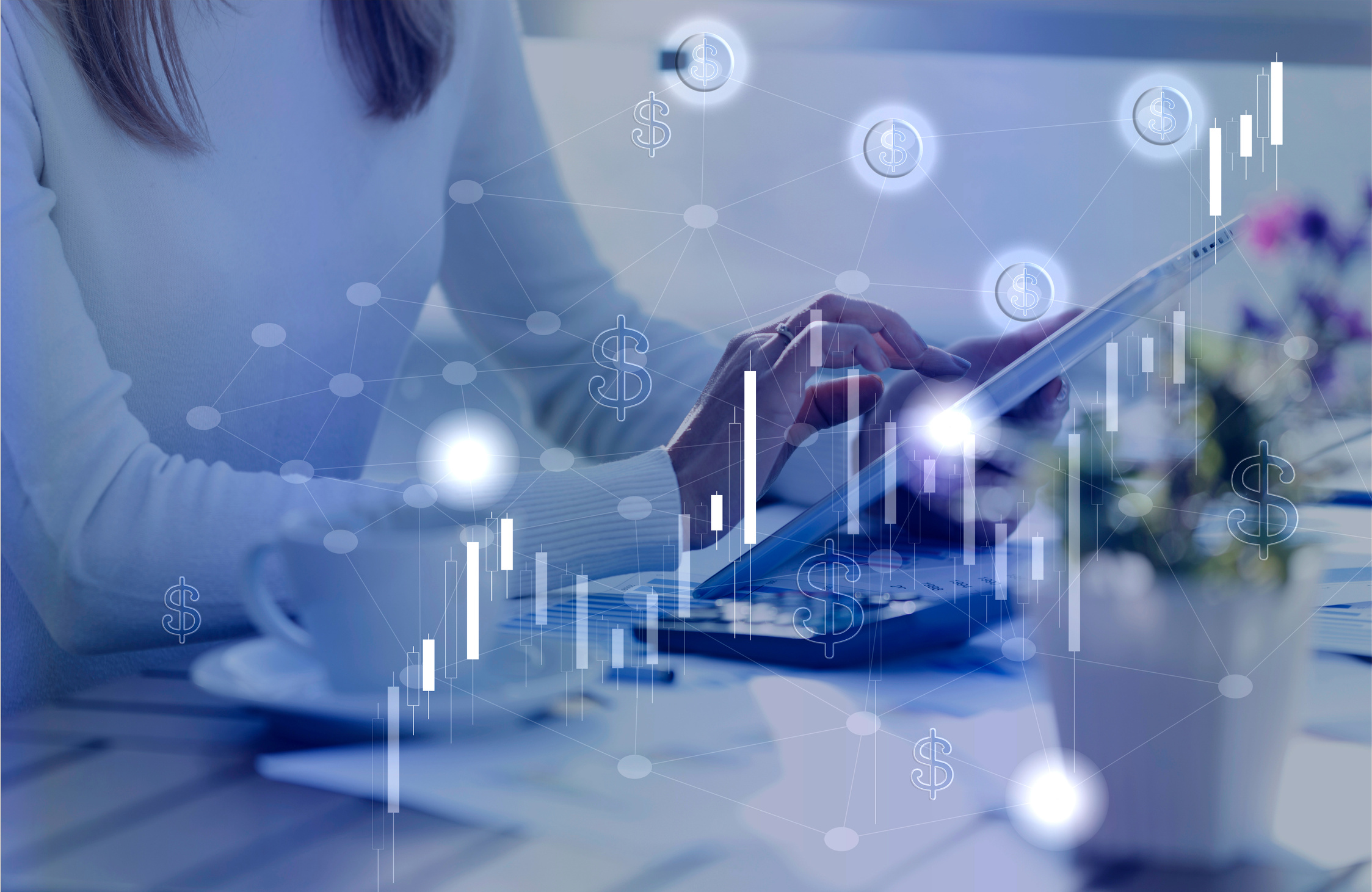 Financial Data Analysis Graph Showing Market Trends